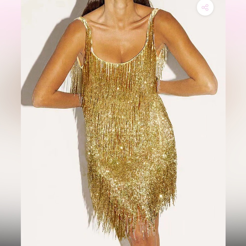 Eras Tour gold sparkly dress